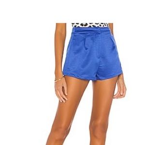 Superdown silky blue shorts high waisted